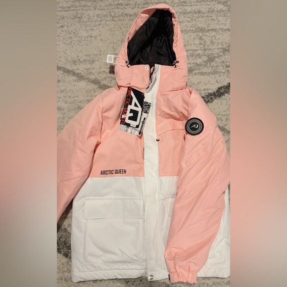 Snowverb pink and white snowsuit set jacket and pants (brand new with tags) - Picture 5 of 8